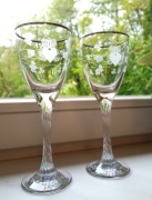 Kieliszki/ kieliszek do wina EAMON  Claddagh (wersja platynowa) 2 sztuki