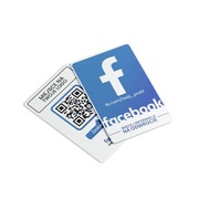 Karta wizytówka PVC – Facebook z kodem QR