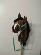 Hobby horse koń na kiju cały konik komplet 