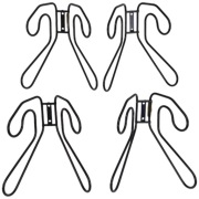 4szt. Metalowy Wieszak Uchwyt Ubranie Vintage IKEA