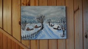 Obraz ,, Zima w opłotkach"