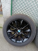 4 całe koła czarne alu  Felgi 205/55r16 BMW Goodyear 2019 ZIMA run-flat
