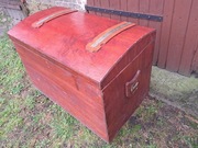 Duza vintage retro stara drewnian skrzynia