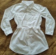 Biała koszula tunika dziewczęca r. 122