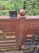 DASZEK METALOWY 80mm x 80mm z Kulą 80mm słupek MASKOWNICA kute 9szt