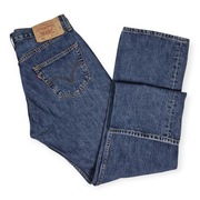 Jeansy Levi’s 501 granatowe 34/32 klasyczne proste nogawki