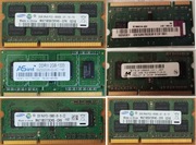 6 Pamięć RAM, 4x DDR3 2 GB, DDR3 1GB, DDR2 1GB