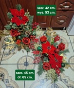 Stroik/ wiązanka bożonarodzeniowa na cmentarz, komplet.