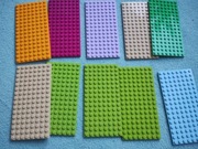 LEGO mix 10 szt. płytki oryginalne 8x16 do budowy z obu stron