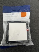 Łącznik krzyżowy biały mat Simon55 TW7.01/X/111