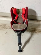 GB Vaya i-Size + wkładka niemowlęca + lusterko - bordowy