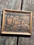 Pamiątka z Kresów obrazek ceramiczny Chocim