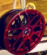Felgi Japan Racing 19" JR18 9.5J  5x108 RED BLANK PLATINIUM komplet