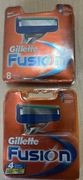 Gillette Fusion 5 Ostrza 12 sztuk 100% Oryginał 8+4 sztuki