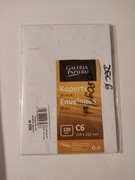 Koperta ozdobna C6 114x162mm wiatr biały 5 szt.