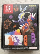 Nintendo Switch OLED Pokemon Scarlet &Violet Edition+gry+etui