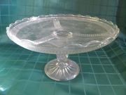 SZKLANA PATERA NA TORT, CIASTO IDEALNY STAN, PRL