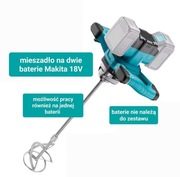 Mieszadło na dwie lub jedną baterie Makita 18V  bezszczotkowy silnik