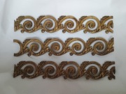 3 Aplikacje blacha mosiężna  tłoczona  3 ćw.  XIXw. Neoklasycyzm