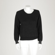 ROG & BONE CZARNA AŻUROWA BLUZKA R.36