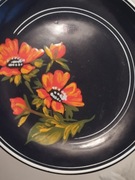 Talerz ozdobny kolekcjonerski emalia huta silesia