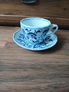 Filiżanka wraz ze spodkiem do herbaty wzór cebulowy Blue Danube