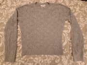 Sweter ażurowy kolor khaki