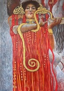 Obraz olejny kopia Gustaw Klimt Hygeia