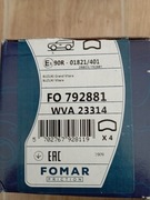 Fomar FO792881 klocki hamulcowe Suzuki Grand Vitara Suzuki Vitara 