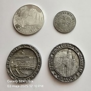 4 medale pamiątkowe, okolicznościowe. XXw.