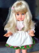 Lalka Bärbel Schildkröt 50 cm – sprawny japoński mechanizm mowy na płyty