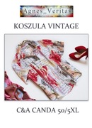 C&A Canda*Piękna Koszula Vintage**Wzór Print*50/52