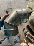 Kolano kominowe kotła gazowego 45 stopni 80/125