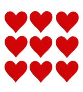 NAKLEJKA NASZYWKA ŁATKA CZERWONE SERCE 1 SZTUKA