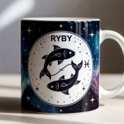 Znak zodiaku Ryby prezent dla milosnikow astrologii horoskopu kubek
