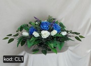 Stroik na grób cmentarz kompozycja kwiaty bukiet wiązanka nagrobna