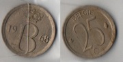 25 centów Belgia 1968