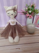 Kotek maskotka handmade szyta prezent roczek wzory
