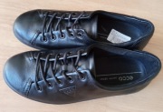 ECCO SOFT_SKÓRZANE SNAEKERSY CZARNE_36