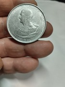 5 PENGO 1943 - 75 rocznica urodzin  Admirał Horthy moneta okolicznościowa