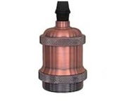 Retro Oprawka do Żarówek, Aluminium, Różowe Złoto & Czerwona Miedź E27