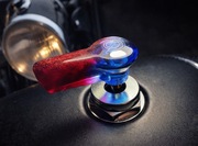 Kluczyk wystawowy Gazela - kolorowy do WSK / WFM / SHL - 46mm rubin/błękit