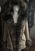 Parka z lisem naturalnym 