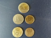  ZESTAW MONET 1,2,5,10 i 20 ZŁ PRL 
