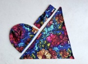 Czapka chusta opaska dziewczynka 52 54 jesień wiosna 