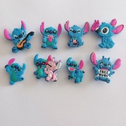 Unikatowy nowy zestaw 8 przypinek do Crocs , Jibbitz, Stitch