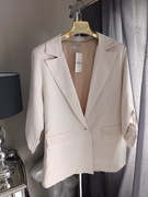 Klasyczna jasno beżowa marynarka Xl, xxl