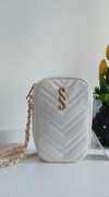 Torebka damska mała pikowana FemeStage biała