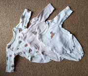 Body niemowlęce długi rękaw r. 56 zestaw 3 szt. bambi disney