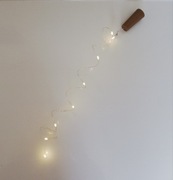 Korek do butelki z lampkami LED (złote) 